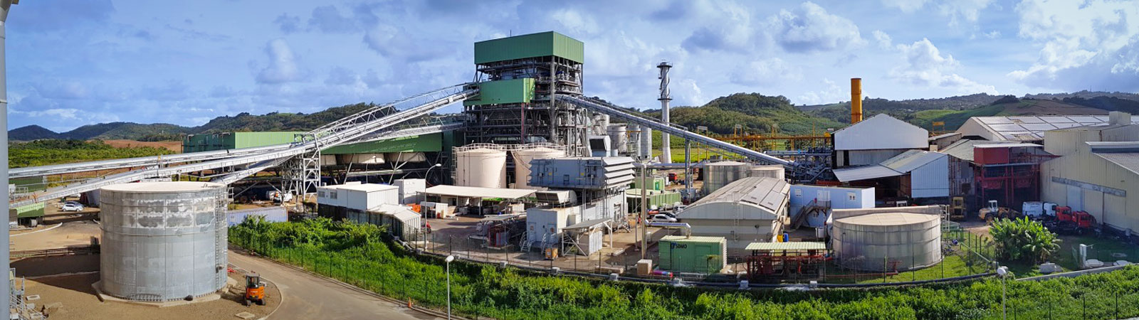 Construction of the first all-biomass power plant in Martinique